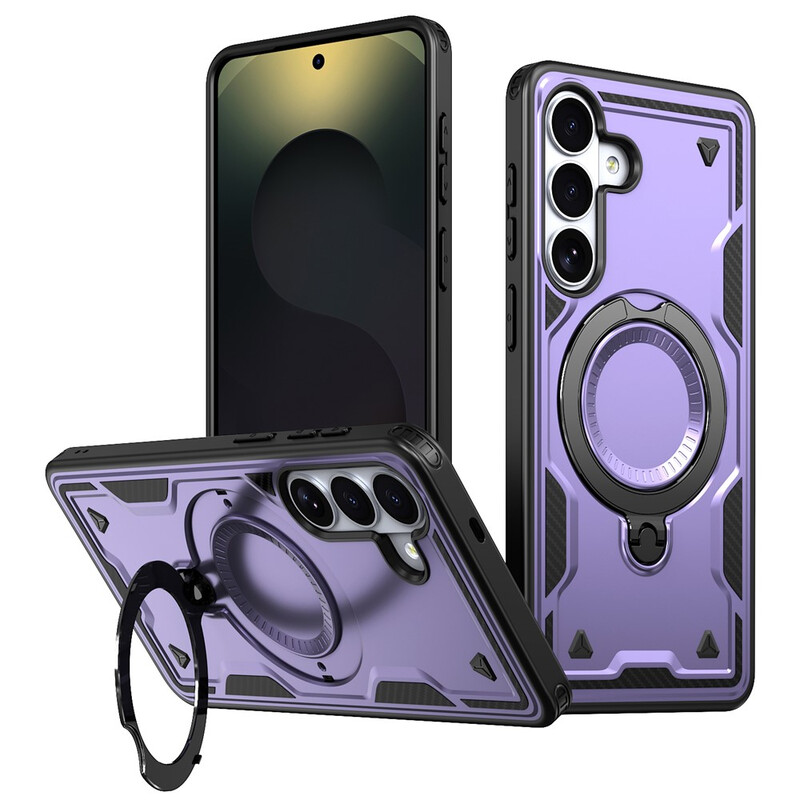 Husa Hybrid Armor » Samsung A37 (A376), MagRing, MultiAngle, PURPLE