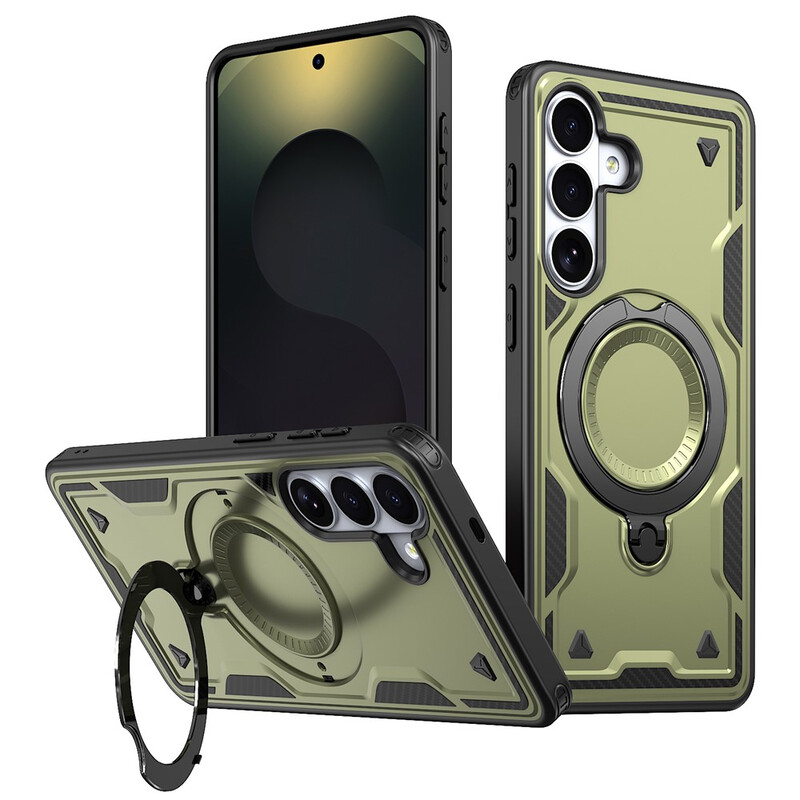 Husa Hybrid Armor » Samsung A37 (A376), MagRing, MultiAngle, OLIVE