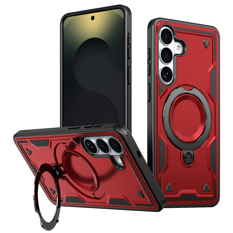 Husa Hybrid Armor » Samsung A17 (A176), MagRing, MultiAngle, RED