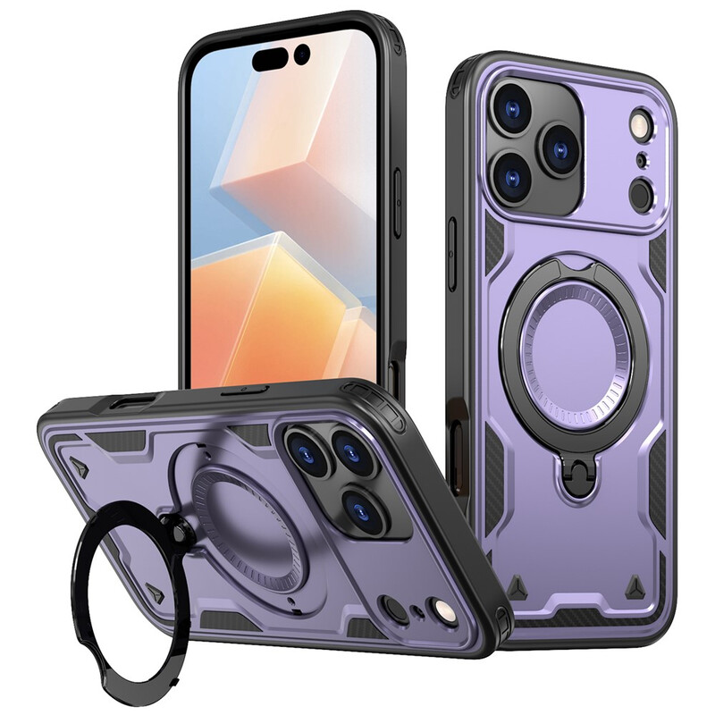 Husa Hybrid Armor » iPhone 17 Pro, MagRing, MultiAngle, PURPLE