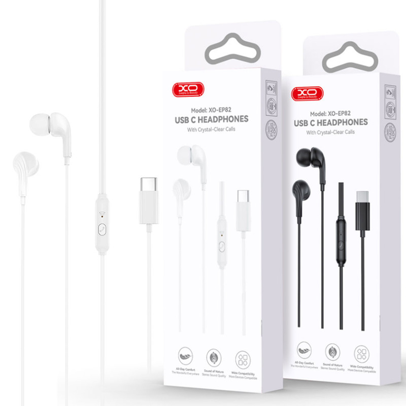 XO (EP82) » Casti cu Fir, In Ear, USB-C, HiFI Stereo, WHITE