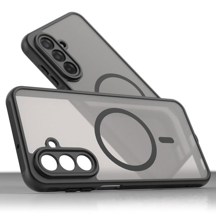 Husa MagFrost Pro » Motorola Moto G06, Matte MagSafe, Frosted Gray / BLACK