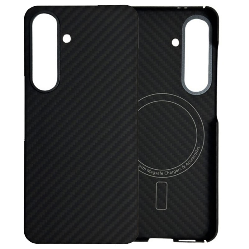 Husa Kevlar » Samsung S26 (S942), Carbon-Aramid FIber, UltraThin, cu MagSafe, BLACK [M]