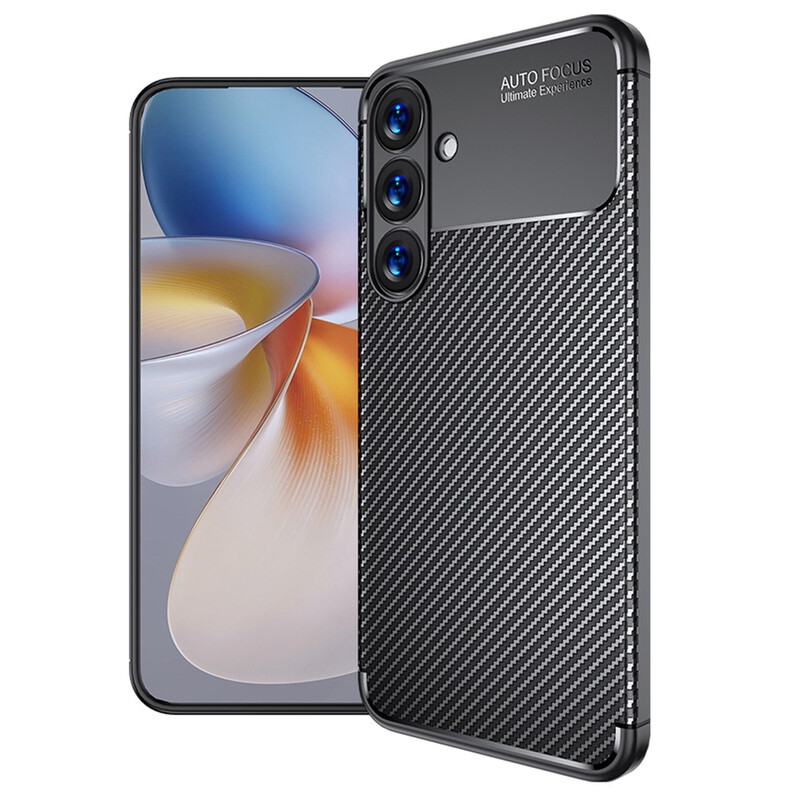 Husa AutoFocus » Samsung A37 (A376), Carbon Texture, TPU, BLACK