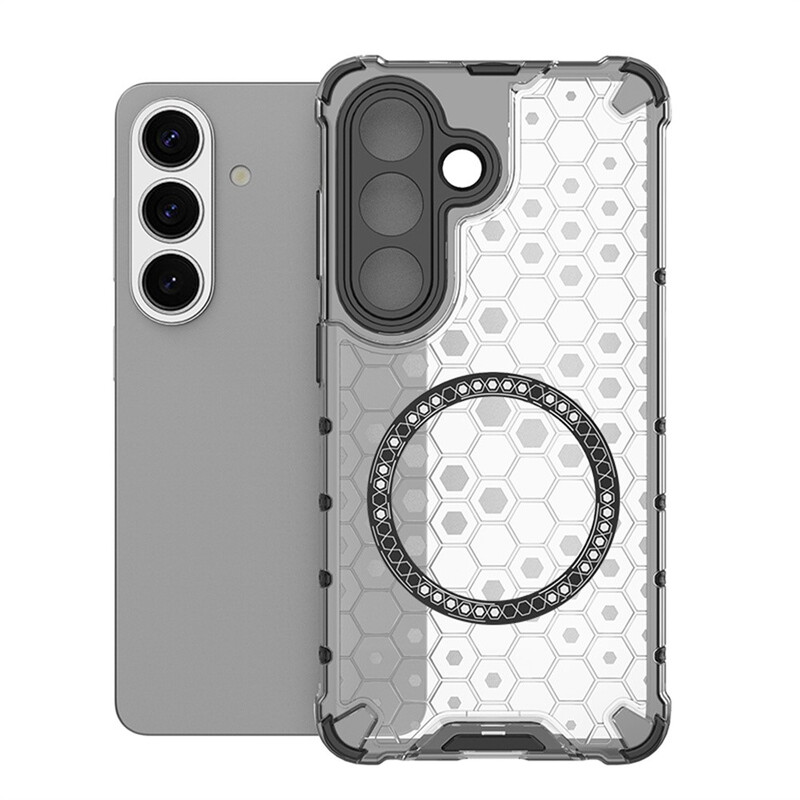 Husa HoneyComb » Samsung S26 (S942), Magnet MagCase, AntiDrop Corners, TRANSPARENT