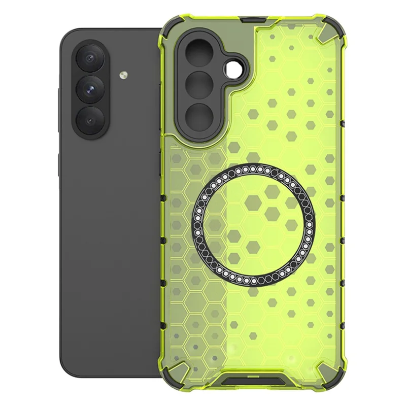 Husa HoneyComb » Samsung A25 (A256), Magnet MagCase, AntiDrop Corners, GREEN