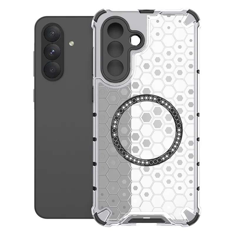 Husa HoneyComb » Samsung A35 (A356), Magnet MagCase, AntiDrop Corners, WHITE