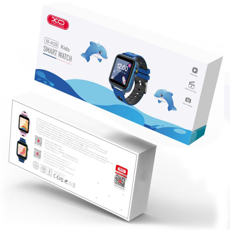 XO (H120) Ceas SmartClasic cu jocuri pentru copii, Touch Function, 450mAh, IPS, Blue