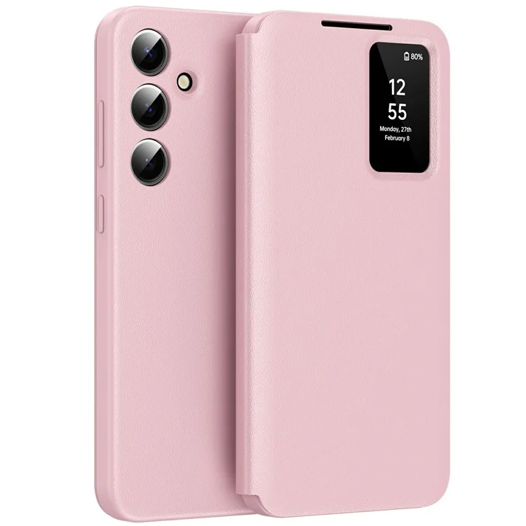 Husa Flip Smart » Samsung A56 (A566), Magnetic View, Wallet, Rose PINK