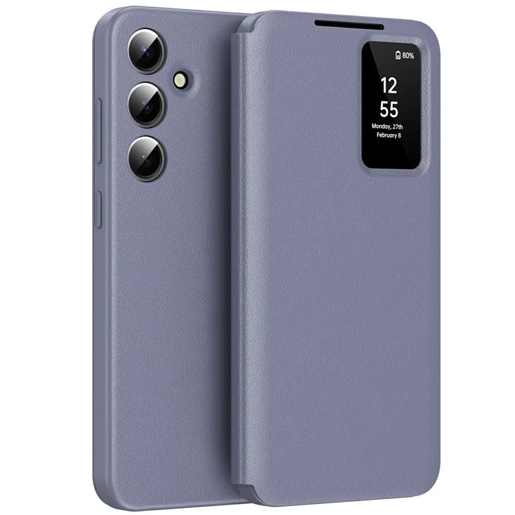 Husa Flip Smart » Samsung S24 Ultra (S928), Magnetic View, Wallet, Lila GRAY