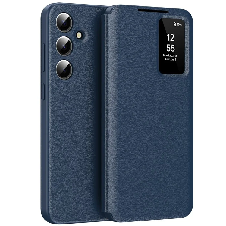 Husa Flip Smart » Samsung S24 Ultra (S928), Magnetic View, Wallet, Navy BLUE