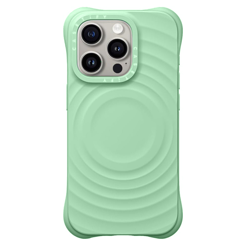 Husa Ripple » iPhone 16, Soft Skin, MagSafe, Light GREEN