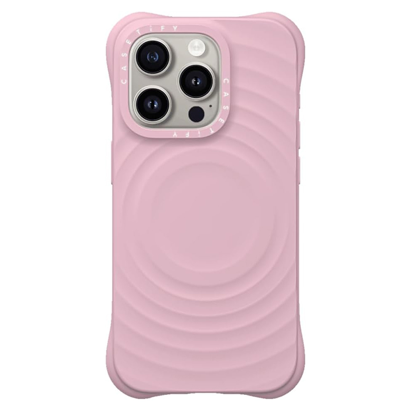 Husa Ripple » iPhone 16, Soft Skin, MagSafe, Rose PINK