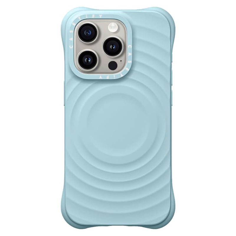 Husa Ripple » iPhone 16, Soft Skin, MagSafe, Light BLUE