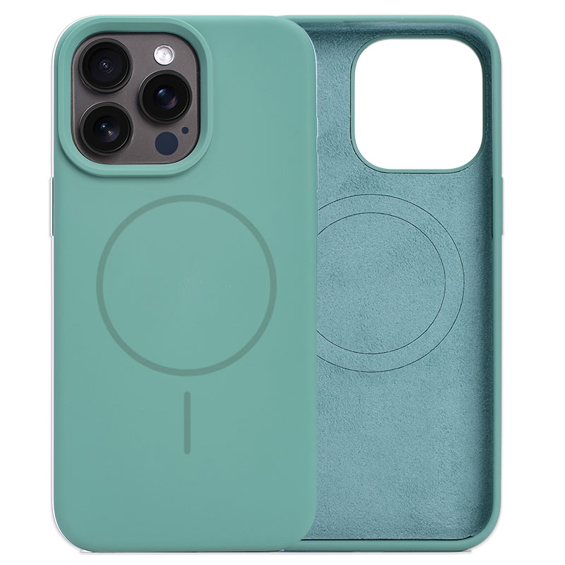 Husa MagThin » iPhone 16, Smooth Soft, MagSafe, Green