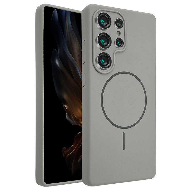 Husa MagThin » Samsung S24 Ultra (S928), Smooth Soft, MagSafe, Titanium GRAY
