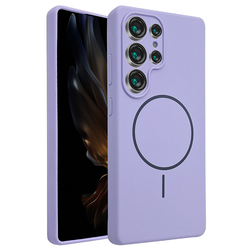 Husa MagThin » Samsung S25 Plus (S936), Smooth Soft, MagSafe, Deep PURPLE