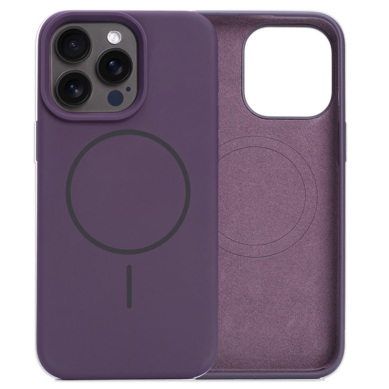 Husa MagThin » iPhone 15 Pro Max, Smooth Soft, MagSafe, Deep PURPLE