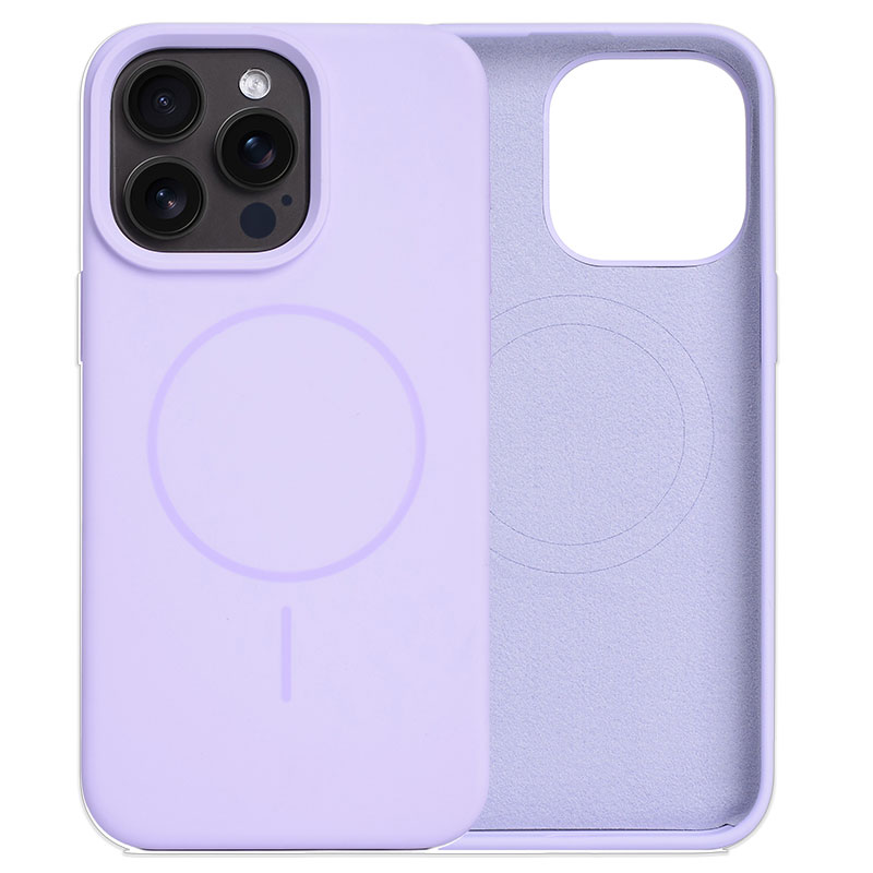 Husa MagThin » iPhone 15 Pro Max, Smooth Soft, MagSafe, Light PURPLE
