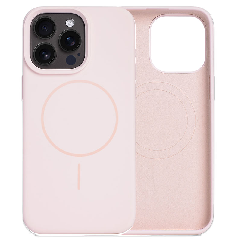Husa MagThin » iPhone 15, Smooth Soft, MagSafe, Pink