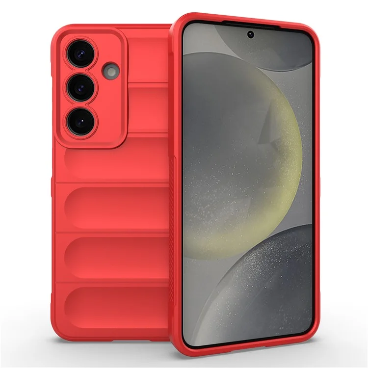 Husa Wave » Samsung S25 (S931), Microfiber, Grip Anti-Shock, TPU, Pure RED