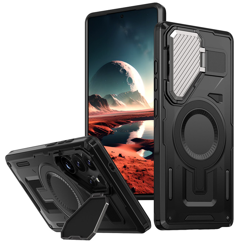 Husa UrbanMag » Samsung S25 Plus (S936), Armor MagCase, CamBracket, Black
