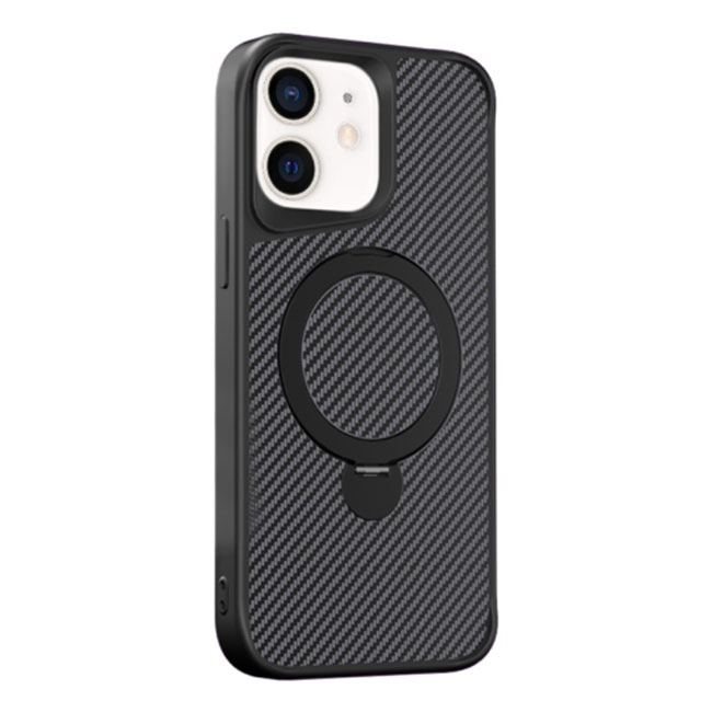 Husa MagStand » iPhone 16e, MagCase Ring, Carbon, Black