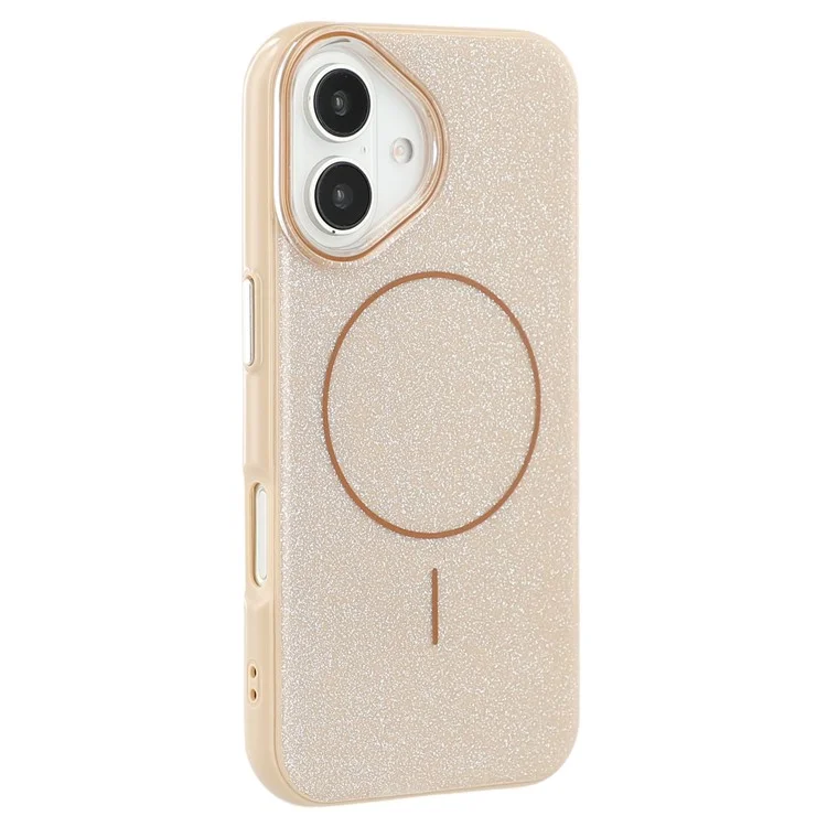 Husa MagGlitter » iPhone 16e, MagCase, PC, Shinny, Gold