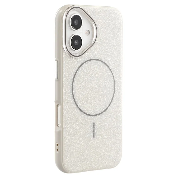 Husa MagGlitter » iPhone 16 Plus, MagCase, PC, Shinny, White