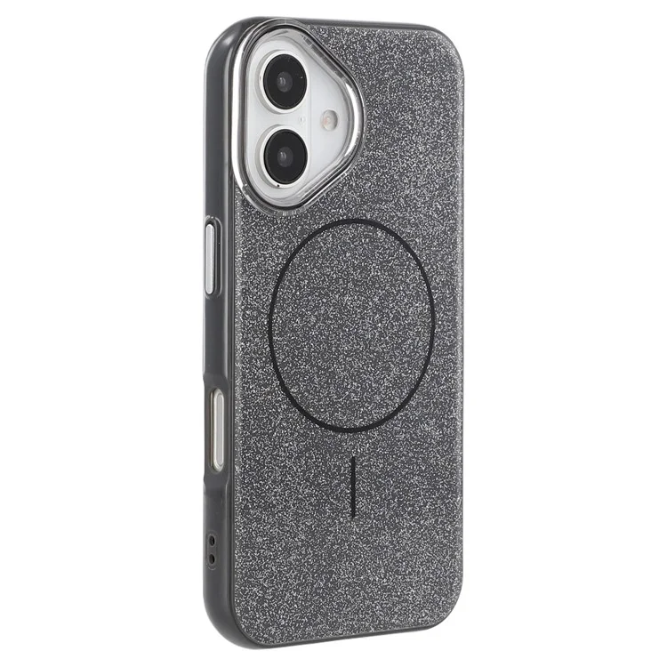 Husa MagGlitter » iPhone 16 Plus, MagCase, PC, Shinny, Black
