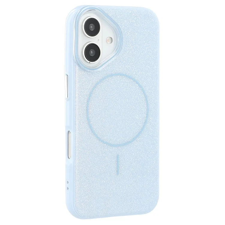 Husa MagGlitter » iPhone 16, MagCase, PC, Shinny, Blue