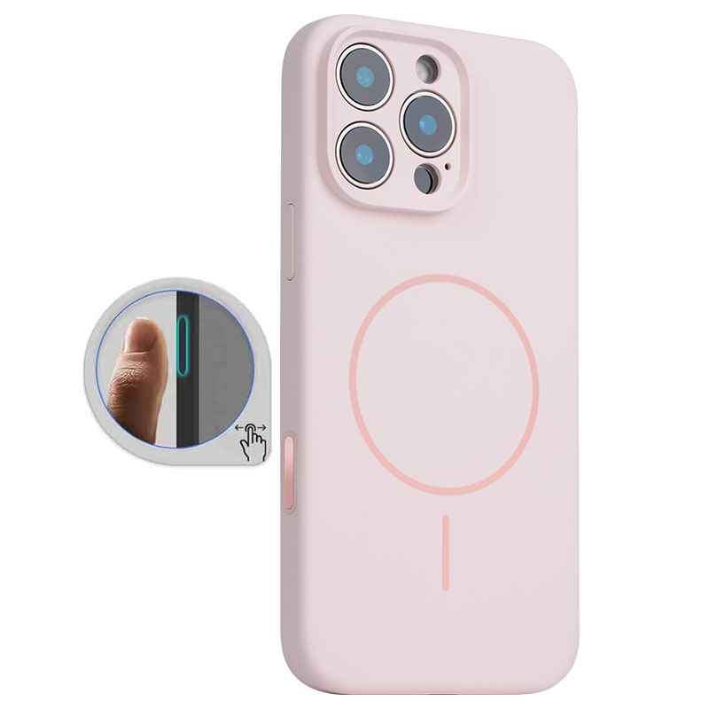 Husa MagThin » iPhone 16 Pro Max, SoftTouch, Camera Control, TPU, Light Pink