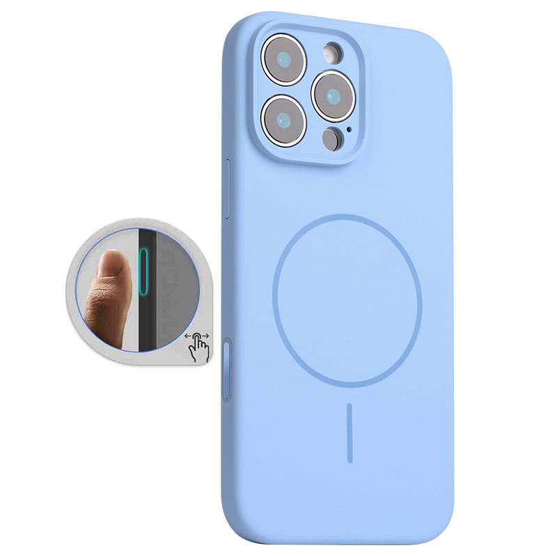 Husa MagThin » iPhone 16 Pro Max, SoftTouch, Camera Control, TPU, Light Blue