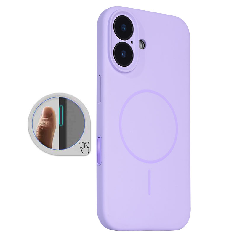 Husa MagThin » iPhone 16 Plus, SoftTouch, Camera Control, TPU, Light Purple