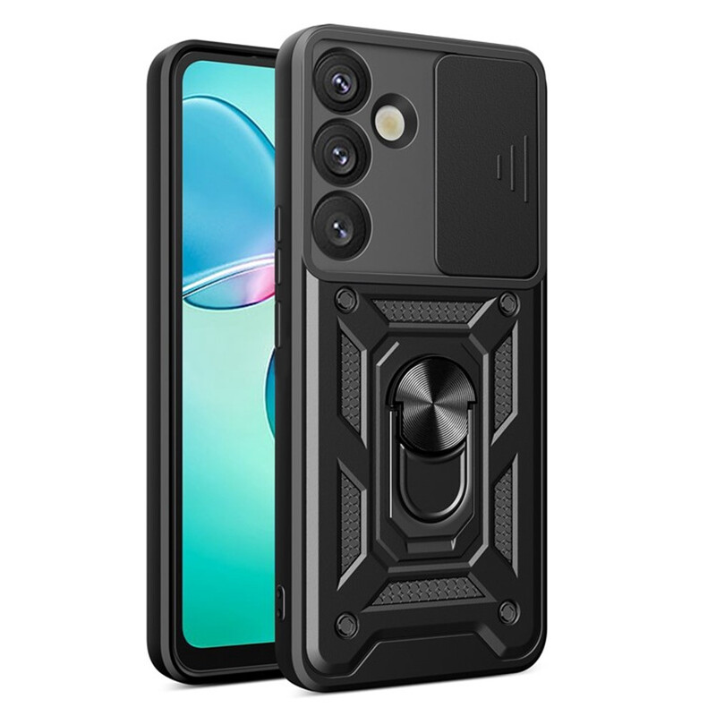 Husa Armor » Samsung A57 (A576), CamSlide, Ring Stand, BLACK