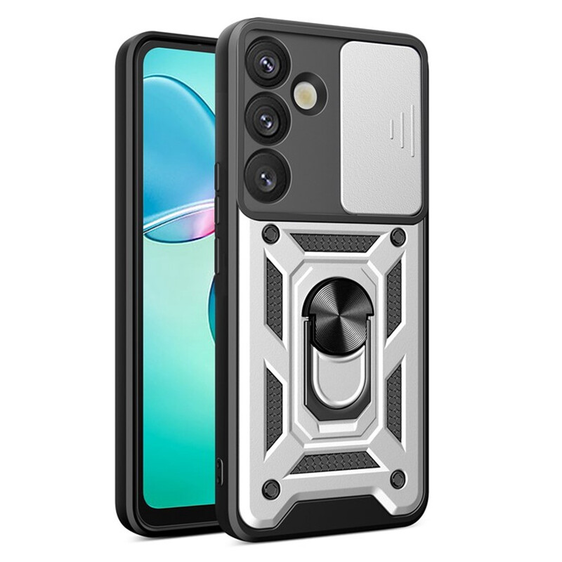 Husa Armor » Samsung S26 Plus (S947), CamSlide, Ring Stand, SILVER