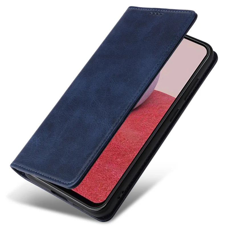 Husa Flip Leather » Honor X5c Plus, Deluxe, Magnetic Wallet, Navy BLUE