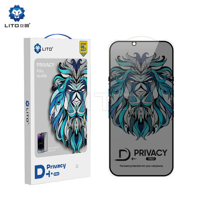 Lito » Folie D+ Pro Privacy » iPhone 15 Pro, Black frame
