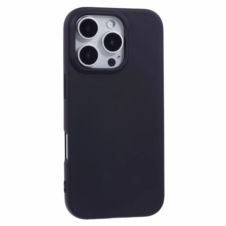 Husa Soft » iPhone 16 Pro, MicroFiber, TPU, Pure BLACK