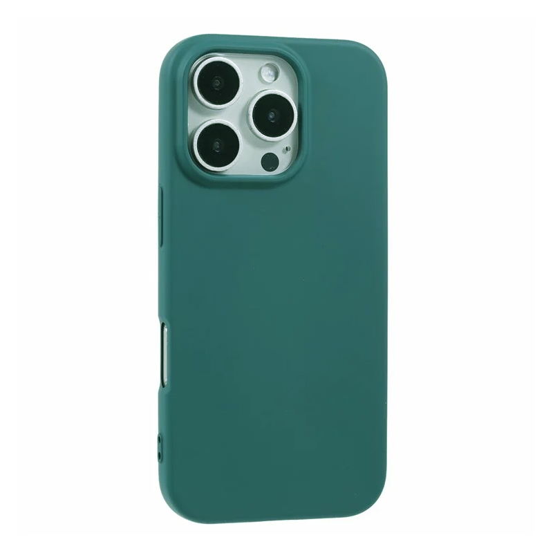 Husa Soft » iPhone 16 Pro, MicroFiber, TPU, Dark Green