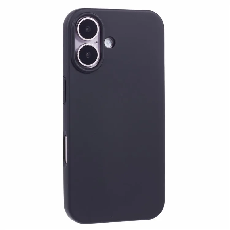 Husa Soft » iPhone 16, MicroFiber, TPU, Pure BLACK