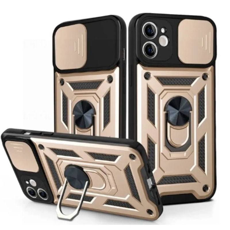 Husa Armor » Oppo A60, CamSlide, Ring Stand, Gold