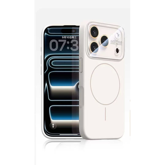 Husa MagConverse » iPhone 15 Pro Max, SoftThin, Magnetic, FlexiCase, WHITE