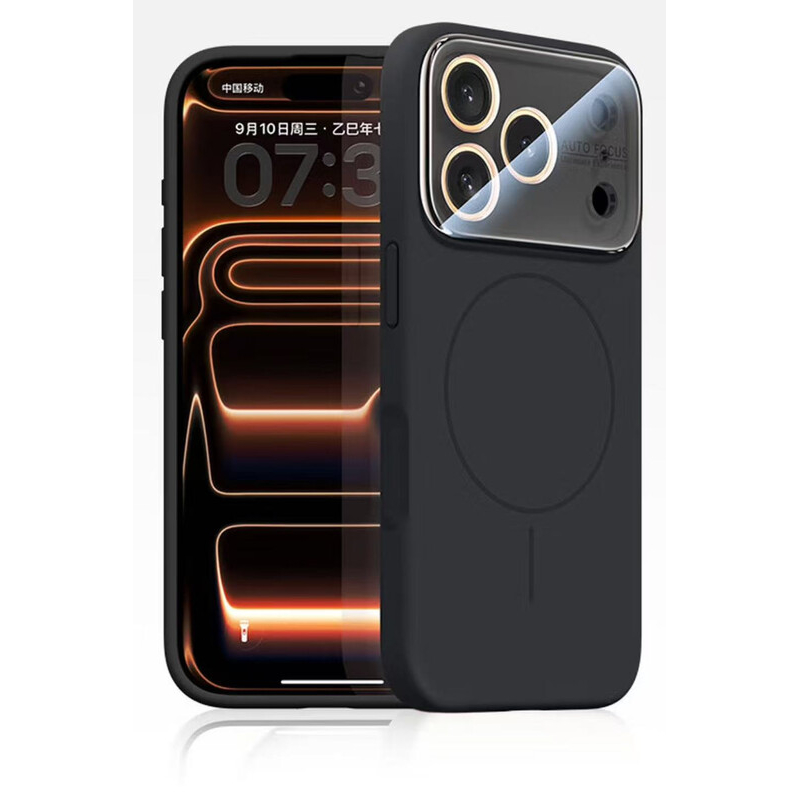 Husa MagConverse » iPhone 16 Pro, SoftThin, Magnetic, FlexiCase, BLACK