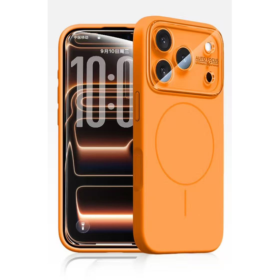 Husa MagConverse » iPhone 16 Pro, SoftThin, Magnetic, FlexiCase, ORANGE