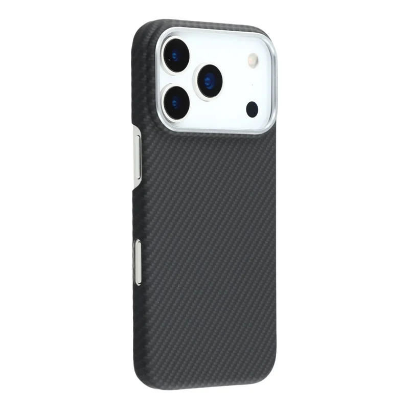 Husa Aramid PTK » iPhone 17, Kevlar Fiber cu MagSafe, Dark Carbon, BLACK