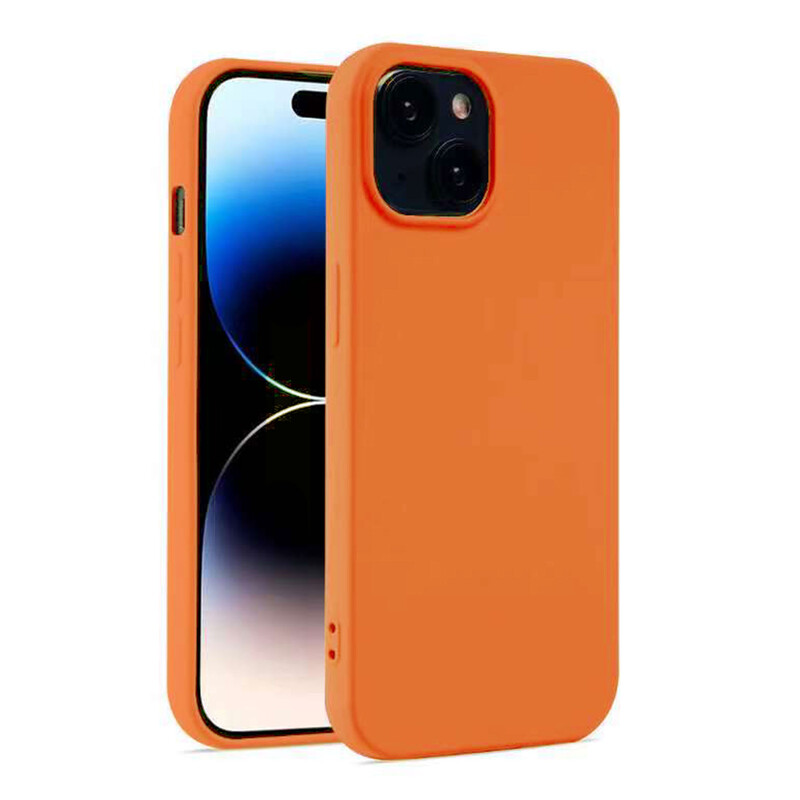 Husa Soft » iPhone 12, MicroFiber, TPU, Neon ORANGE