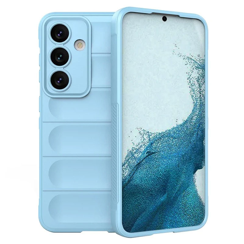 Husa Wave - Samsung A25 (A256) - Grip Microfiber, ShockProof, Sky Blue