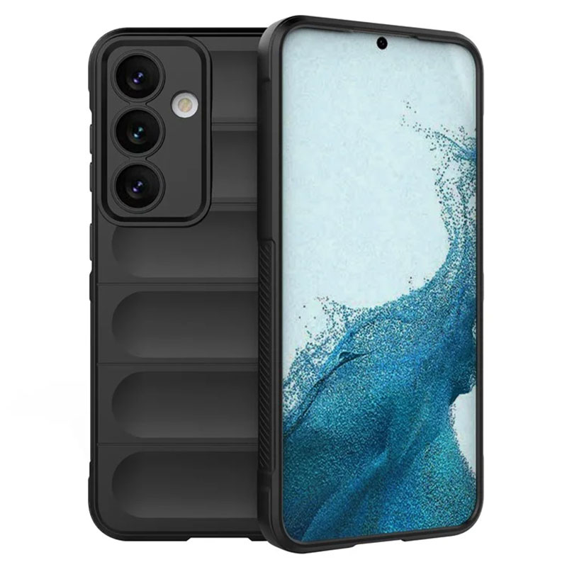 Husa Wave - Xiaomi Redmi 13C - Grip Microfiber, ShockProof, Night Black