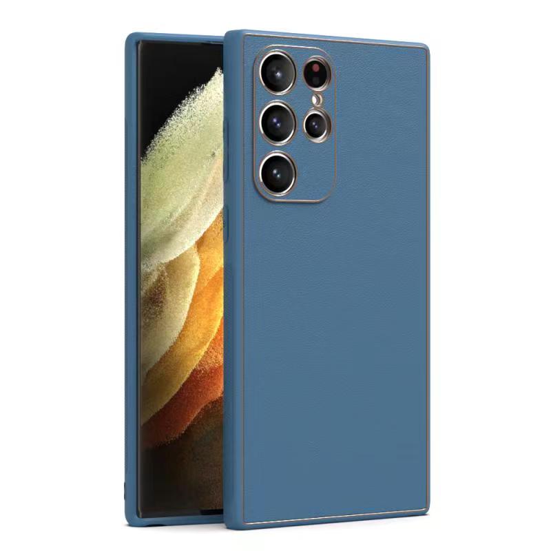 Husa Yolo, Samsung A33 (A336), Eco-Leather, TPU Edge, Navy Blue